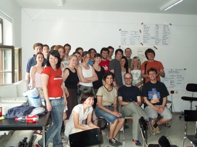 With the students of the Bauhaus