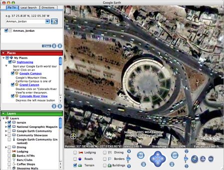 Google Earth for Mac OS X