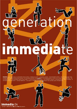 immedia:04 poster, designed by Ahmad Humeid, SYNTAX