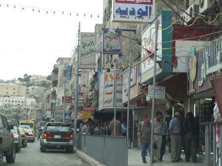 Amman downtown sign chaos in 2001