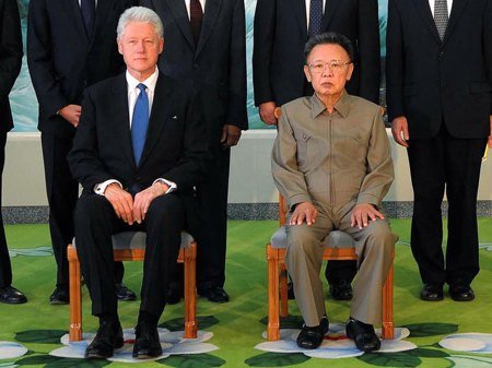 Bill Clinton and Kim Jung Il