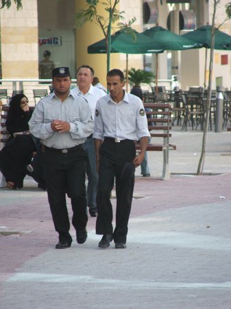 Security men on Wakalat street